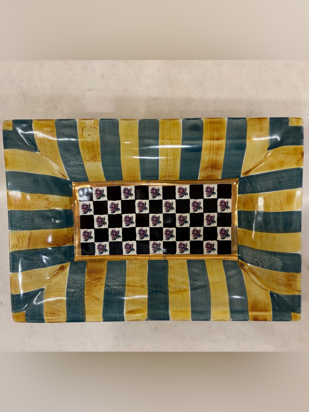 Mackenzie-Child’s Vintage Torquay Kelp & Urchin Rectangular Dish